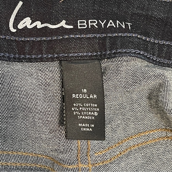 Lane Bryant Genius Fit Bootcut Dark Wash Stretch Jeans 18 R - Picture 6 of 6